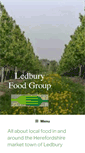 Mobile Screenshot of ledburyfoodgroup.org